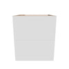 Modernform Cabinet Gloss White 21" W X 24" H X 21" D Vanity Floating Drawers Cabinet