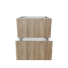 Modernform Cabinet Walnut 21" W X 24" H X 21" D Vanity Floating Drawers Cabinet
