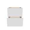 Modernform Cabinet Gloss White 21" W X 24" H X 21" D Vanity Floating Drawers Cabinet