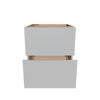Modernform Cabinet Matte White 21" W X 24" H X 21" D Vanity Floating Drawers Cabinet
