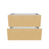 Modernform Cabinet Natural Oak 33" W X 24" H X 21" D Vanity Floating Drawers Cabinet