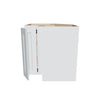 J&K White Shaker S8 Base Corner 90 Lazy Susan - 33" W