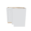 J&K White Shaker S8 Base Corner 90 Lazy Susan - 36" W