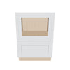 J&K White Shaker S8 Base Microwave Drawer - 24" W