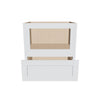 J&K White Shaker S8 Base Microwave Drawer - 30" W