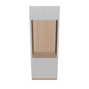 Modernform Cabinet Matte White 30" W X 84" H X 24" D Tall Oven/Microwave Cabinet