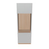 Modernform Cabinet Matte White 30" W X 90" H X 24" D Tall Oven/Microwave Cabinet