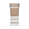 Modernform Cabinet White Shaker 33" W X 84" H X 24" D Oven Cabinet With 3 Drawers