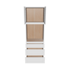 Modernform Cabinet White Shaker 33" W X 90" H X 24" D Oven Cabinet With 3 Drawers