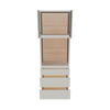 Modernform Cabinet Slim Dove White 33" W X 96" H X 24" D Oven Cabinet With 3 Drawers