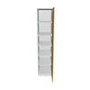 Modernform Cabinet Natural Oak 18" W X 84" H X 24" D Single Door Tall Pantry Cabinet
