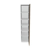 Modernform Cabinet Walnut 18" W X 84" H X 24" D Single Door Tall Pantry Cabinet