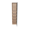 Modernform Cabinet Matte White 18" W X 84" H X 24" D Single Door Tall Pantry Cabinet