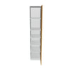 Modernform Cabinet Natural Oak 18" W X 90" H X 24" D Single Door Tall Pantry Cabinet