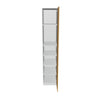 Modernform Cabinet Natural Oak 18" W X 96" H X 24" D Single Door Tall Pantry Cabinet