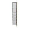Modernform Cabinet Walnut 18" W X 96" H X 24" D Single Door Tall Pantry Cabinet
