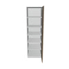 Modernform Cabinet Walnut 24" W X 84" H X 24" D Single Door Tall Pantry Cabinet
