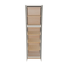 Modernform Cabinet Slim Dove White 24" W X 90" H X 24" D Tall Pantry Cabinet