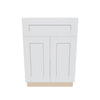 J&K White Shaker S8 Sink Base - 24" W