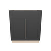 Modernform Cabinet Onyx Black Shaker 30" W X 34 1/2" H X 24" D Double Door Sink Base Cabinet