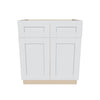 J&K White Shaker S8 Sink Base -30" W