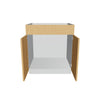 Modernform Cabinet Natural Oak 30" W X 34 1/2" H X 24" D Double Door Sink Base Cabinet