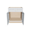 J&K White Shaker S8 Sink Base -30" W