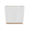 Modernform Cabinet White Shaker 33" W X 34 1/2" H X 24" D Double Door Sink Base Cabinet