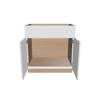 Modernform Cabinet White Shaker 33" W X 34 1/2" H X 24" D Double Door Sink Base Cabinet