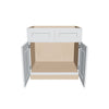 J&K White Shaker S8 Sink Base - 33" W
