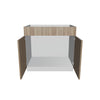 Modernform Cabinet Walnut 36" W X 34 1/2" H X 24" D Double Door Sink Base Cabinet