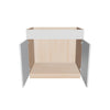 Modernform Cabinet Gloss White 36" W X 34 1/2" H X 24" D Double Door Sink Base Cabinet