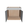 Modernform Cabinet Matte White 36" W X 34 1/2" H X 24" D Double Door Sink Base Cabinet