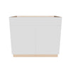 Modernform Cabinet Gloss White 39" W X 34 1/2" H X 24" D Double Door Sink Base Cabinet