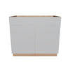 Modernform Cabinet Matte White 39" W X 34 1/2" H X 24" D Double Door Sink Base Cabinet