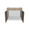 Modernform Cabinet Walnut 39" W X 34 1/2" H X 24" D Double Door Sink Base Cabinet