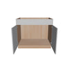 Modernform Cabinet Matte White 39" W X 34 1/2" H X 24" D Double Door Sink Base Cabinet