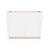 Modernform Cabinet White Shaker 42" W X 34 1/2" H X 24" D Double Door Sink Base Cabinet
