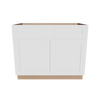 Modernform Cabinet White Shaker 42" W X 34 1/2" H X 24" D Double Door Sink Base Cabinet