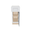 J&K White Shaker S8 Vanity Base Door/Drawer 12" W x 33" H x 21" D