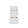 J&K White Shaker S8 Vanity 3 Drawer Base 15" W x 33" H x 21" D