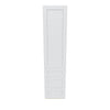 J&K White Shaker S8 Vanity Linen with bottom Drawers 18" W x 81" H x 24" D
