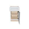J&K White Shaker S8 Vanity Base Door/Drawer 18" W x 33" H x 21" D