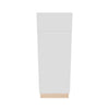 Modernform Cabinet Gloss White 12" W X 34 1/2" H X 21" D Base 1 Door/1 Drawer
