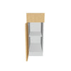 Modernform Cabinet Natural Oak 12" W X 34 1/2" H X 21" D Base 1 Door/1 Drawer