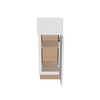 Modernform Cabinet White Shaker 12" W X 34 1/2" H X 21" D Base 1 Door/1 Drawer