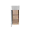 Modernform Cabinet Matte White 12" W X 34 1/2" H X 21" D Base 1 Door/1 Drawer