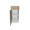 Modernform Cabinet Walnut 15" W X 34 1/2" H X 21" D Base 1 Door/1 Drawer