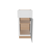 Modernform Cabinet White Shaker 15" W X 34 1/2" H X 21" D Base 1 Door/1 Drawer