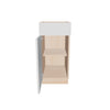 Modernform Cabinet Gloss White 15" W X 34 1/2" H X 21" D Base 1 Door/1 Drawer